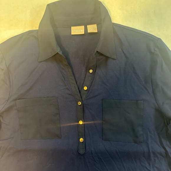 Chico's Blue Casual Skirt - Picture 2 of 4